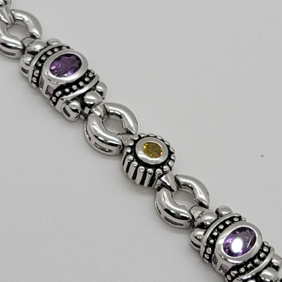 NWOT Sterling Silver vintage ornately designed bracelet - Picture 2 of 5